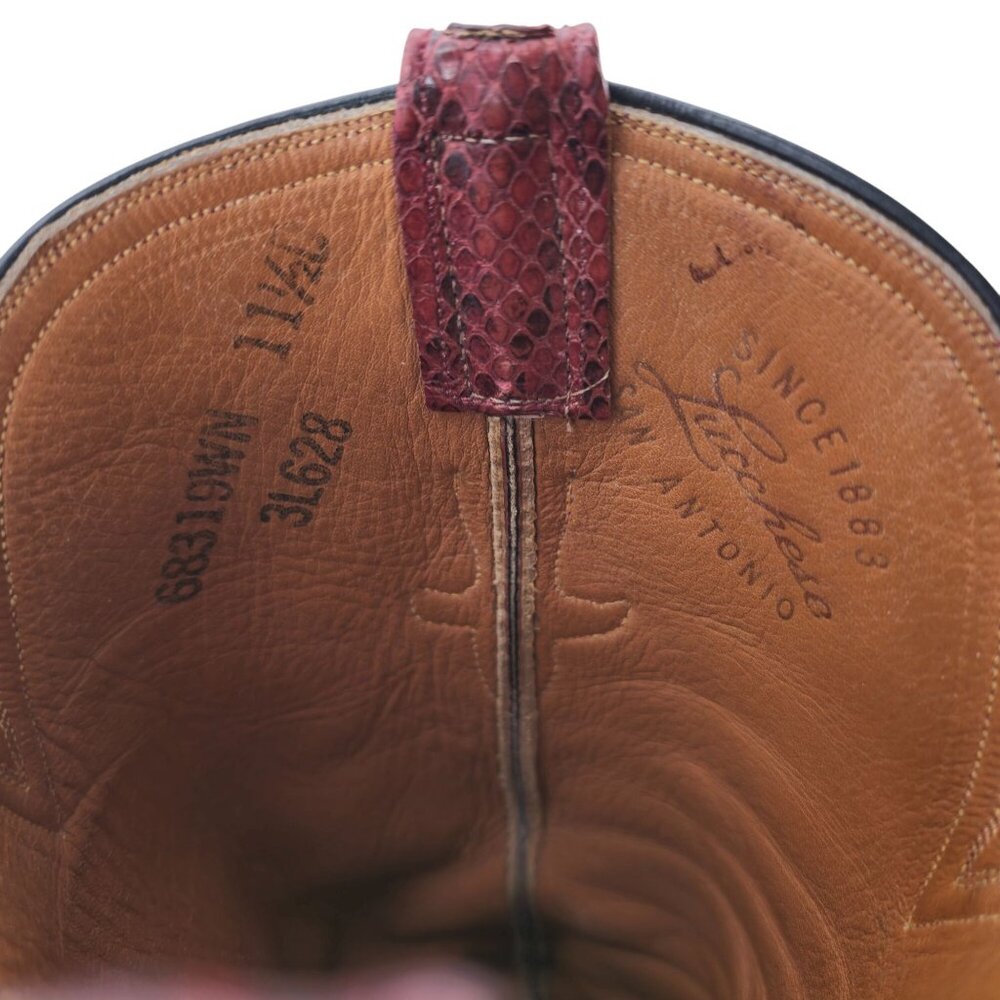 Lucchese San Antonio Full Burmese Python Mens 11.… - image 3